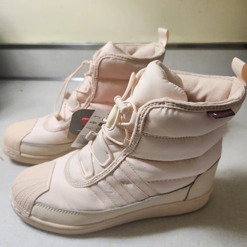 adidas Originals Cream Winter & Rain Boots Quilted Design